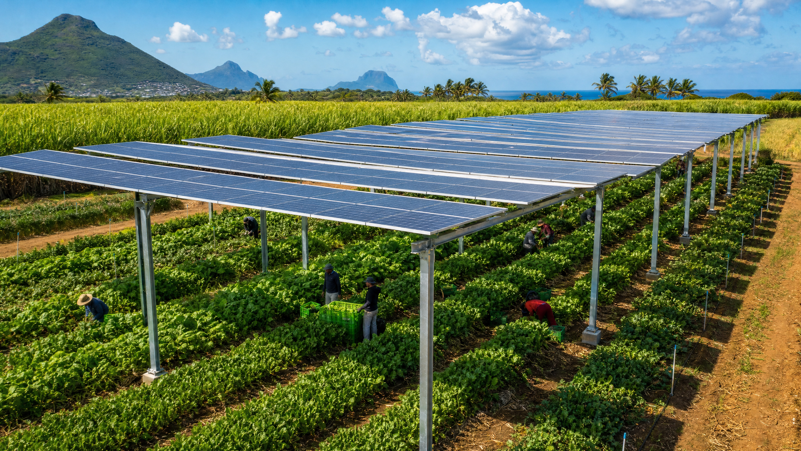Projet agrivoltaïque Flacq